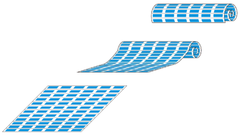 ローラブルシリコン太陽電池